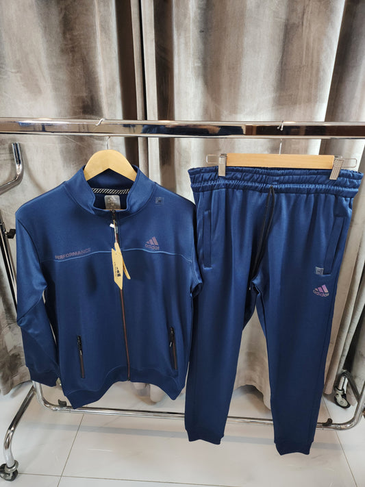 Adi - Neo Panel Blue Tracksuit